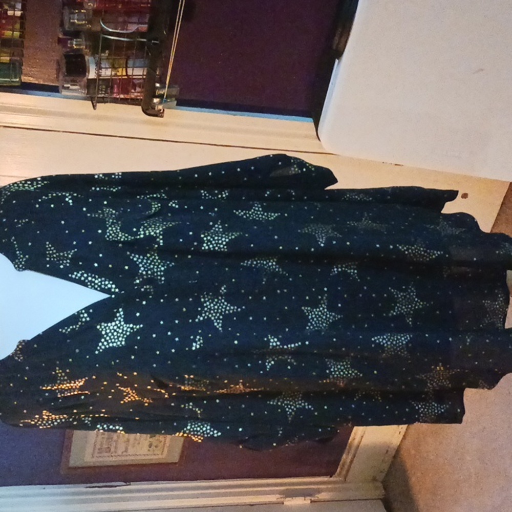 Torrid Harper gold foil star blouse
